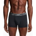 Nike Mens Dri-FIT Reluxe Boxer Briefs 2 Pack Black S
