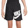 Nike Boys Sportswear Woven HBR Shorts Black XS