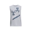 Under Armour Boys Cotton Muscle Tank Grey XS