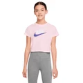 Nike Girls Sportswear Futura Crop Tee Pink L