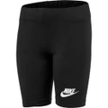 Nike Girls LBR Solid Cotton Bike Shorts Black 4