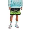 Under Armour Mens Curry Sour Then Sweet Mesh Shorts Black/Lime XL