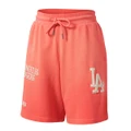 Majestic Womens LA Dodgers Sun Bleached Shorts Orange M