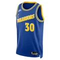 Golden State Warriors Mens Stephen Curry Hardwood Classics 2022/23 Basketball Jersey Blue XL