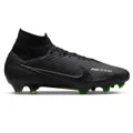 Nike Zoom Mercurial Superfly 9 Elite Football Boots Black/Grey US Mens 6 / Womens 7.5