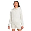 Nike Womens Sportswear Club Fleece Funnel-Neck Hoodie White XS