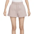 Nike Womens Sportswear Phoenix Fleece High Waisted Oversized Shorts Beige S