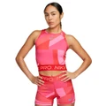 Nike Pro Womens Dri-FIT Cropped Training Tank Pink L