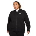 Nike Womens Sportswear Club Fleece Full-Zip Hoodie Black 3XL