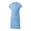 Nike Girls Swoosh Printed Tee Dress Blue 4