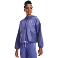 Under Armour Womens Woven Graphic Jacket Purple XS