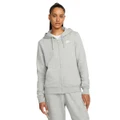 Nike Womens Sportswear Club Fleece Full-Zip Hoodie Grey L