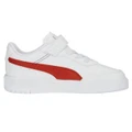Puma Court Ultra PS Kids Casual Shoes White/Red US 2