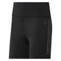 adidas Womens AEROREADY Daily Run 3-Stripes 5 Inch Shorts Black XS