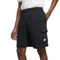 Nike Mens Sportswear Club Cargo Shorts Black L