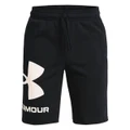Under Armour Boys Rival Fleece Logo Shorts Black XS