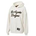 Majestic Womens Los Angeles Dodgers Animal Infill Hoodie White M