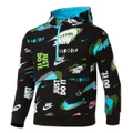 Nike Boys Active Joy French Terry Pullover Hoodie Black 6
