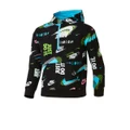 Nike Boys Active Joy French Terry Pullover Hoodie Black 4
