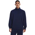 Under Armour Mens UA Armour Fleece 1/4 Zip Sweatshirt Blue S
