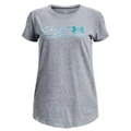 Under Armour Girls Q1 Pack Graphic Tee Silver M