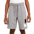 Nike Boys Sportswear Club Plus HBR French Terry Shorts Grey XS