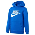 Nike Junior Boys Club HBR Pullover Hoodie Blue 4