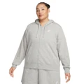 Nike Womens Sportswear Club Fleece Full Zip Hoodie Grey 3XL