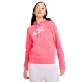 Nike Womens Sportswear Club Fleece Pullover Hoodie Pink XS