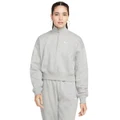 Nike Womens Phoenix Oversized Crop Sweater Grey M
