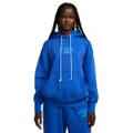 Nike Womens Sportswear Oversized Fleece Pullover Hoodie Blue XS