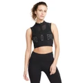Nike Air Womens Dri-FIT 1/4 Zip Running Crop Top Black XL