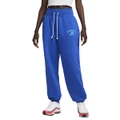 Nike Womens Sportswear Fleece High Rise Oversized Track Pants Blue M