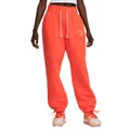 Nike Womens Sportswear Fleece High Rise Oversized Track Pants Orange XS