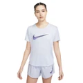 Nike Womens Dri-FIT One Running Tee Purple XS