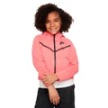 Nike Girls Sportswear Tech Fleece Full Zip Hoodie Pink S