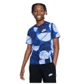 Nike Boys Sportswear Culture Of Basketball Aop Tee Blue/Print XL