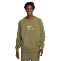 Nike Air Mens Sportswear French Terry Sweatshirt Green S