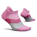 Feetures Elite Cushion No Show Tab Socks Pink S - YTH 1Y-5Y/WMN 4-6.5