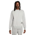 Nike Mens Club Fleece+ Brushed Back Sweatshirt Grey XL