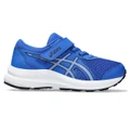 Asics Contend 8 PS Kids Running Shoes Blue/Silver US 11