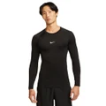 Nike Pro Mens Dri-FIT Tight Fitness Long Sleeve Tee Black XL