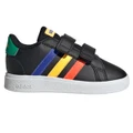 adidas Grand Court 2.0 Toddlers Shoes Black/Blue US 4