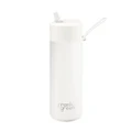 Frank Green Reusable 595ml Water Bottle - White/Cloud