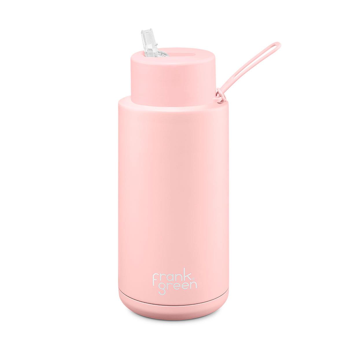 Frank Green Reusable 1L Water Bottle - Pink/Blushed