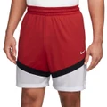 Nike Mens Dri-FIT Icon Basketball Shorts Red/White L