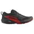 Salomon Sense Ride 5 Mens Trail Running Shoes Black/Red US 8