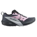 Salomon Sense Ride 5 Womens Trail Running Shoes Black/Purple US 9