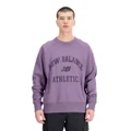 New Balance Mens Athletics Varsity Fleece Sweatshirt Purple S