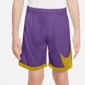Nike Boys Dri-FIT HBR Basketball Shorts Purple M